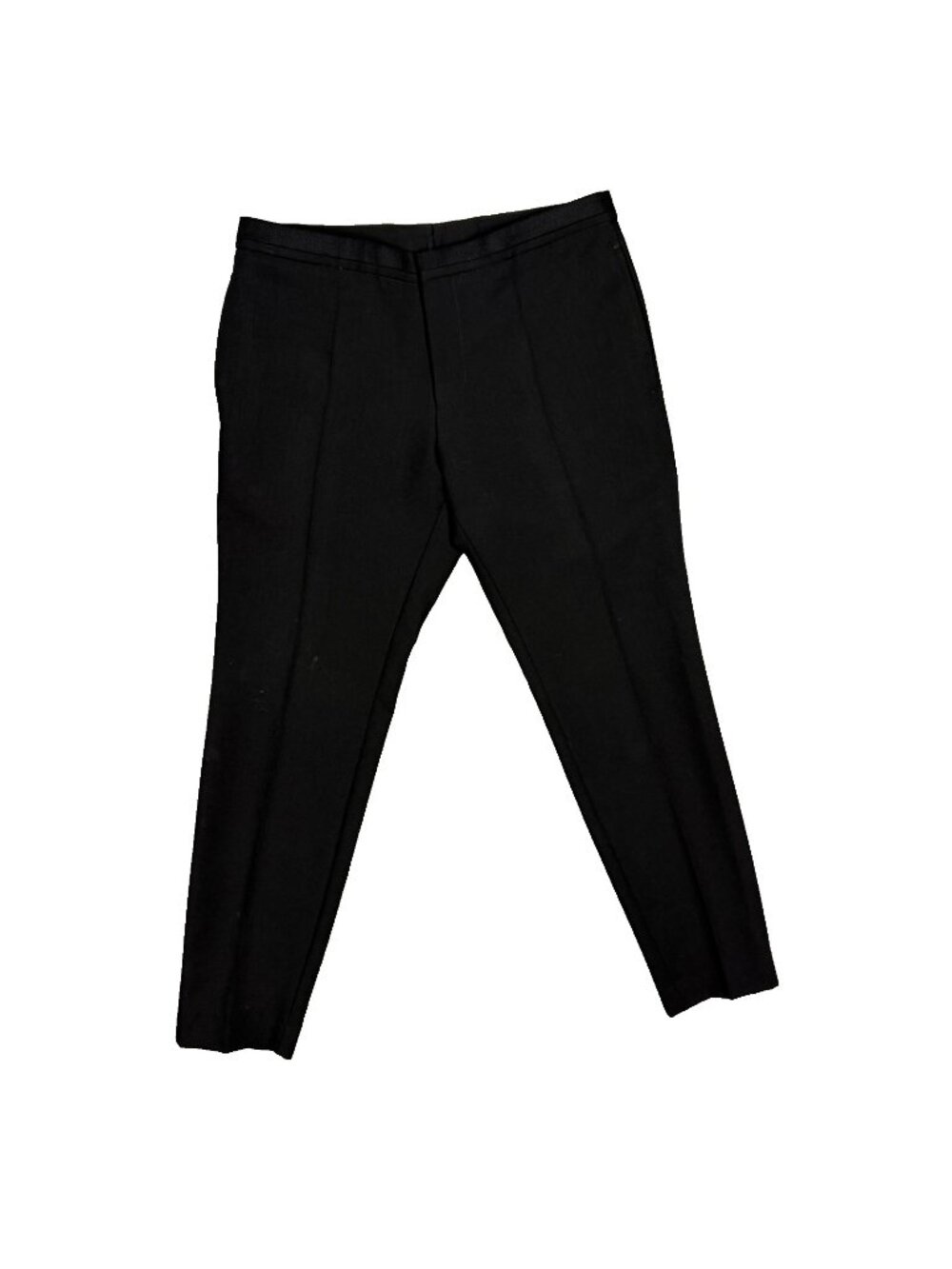 Hugo Boss Wool Mohair Dress Pants Mesh Black Trousers Heavyweight "Wynn" 32x30